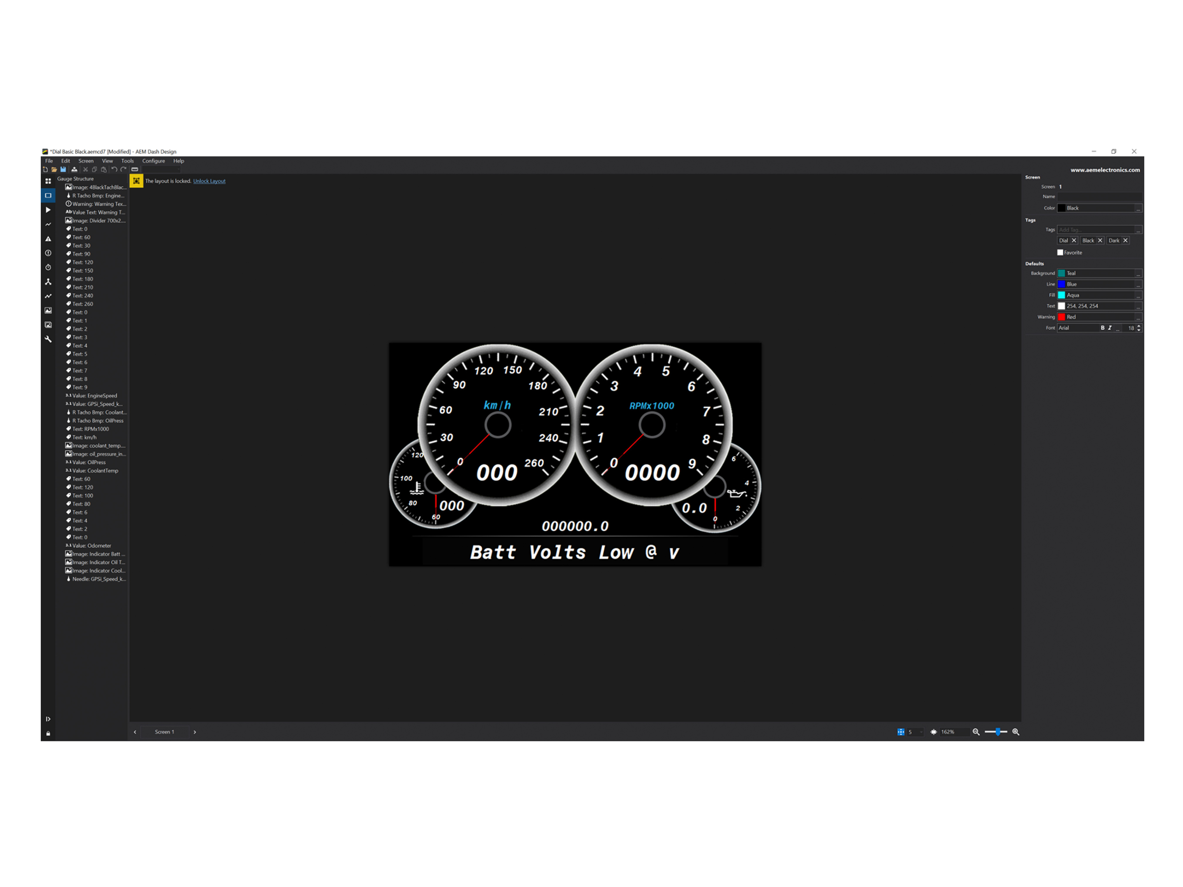 AEM Dash Design Tool